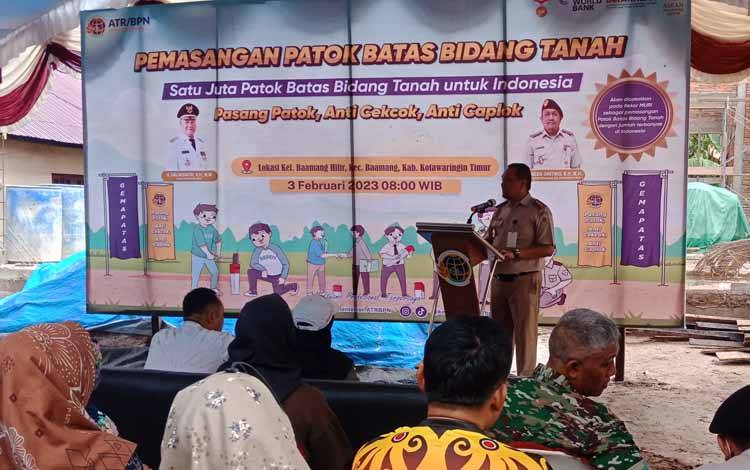 BPN Kotim Targetkan 1.000 Patok di 6 Kelurahan