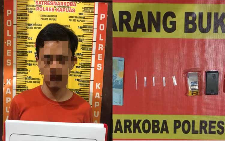 Bawa Sabu, Terduga Pengedar Ini Ditangkap Satresnarkoba Polres Kapuas