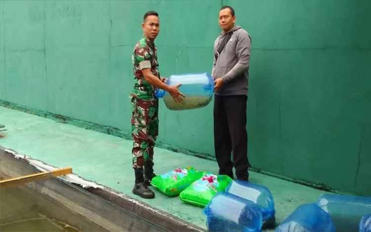Kodim Kuala Kapuas Demplot Budidaya Ikan, Ini Tujuannya