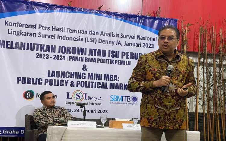 Survei LSI Denny JA: Tiga Parpol Berpeluang Menang di Pemilu 2024