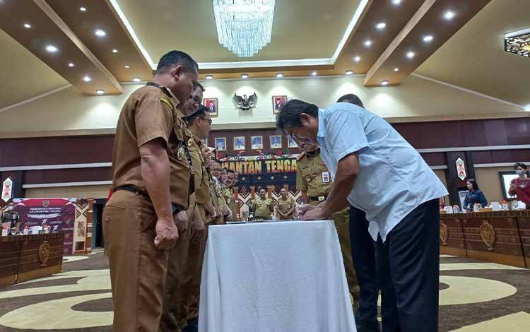 Tingkatkan Sinergi, 12 OPD Kalteng Jalin Kerja Sama dengan Kejaksaan Tinggi