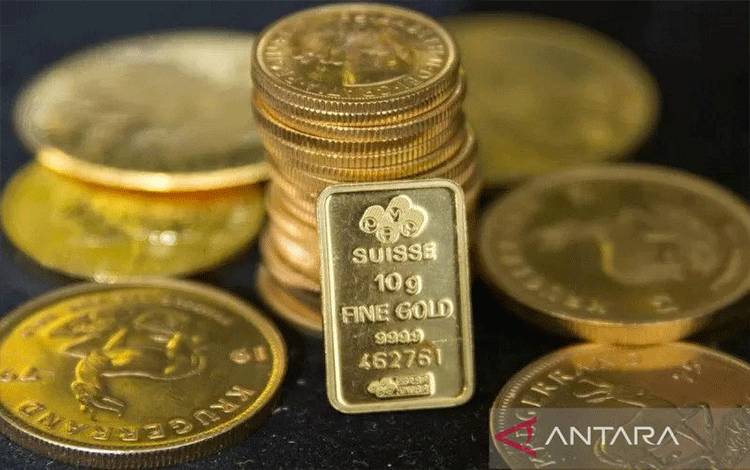 Emas Jatuh 4,0 Dolar Terseret oleh Penguatan "Greenback"