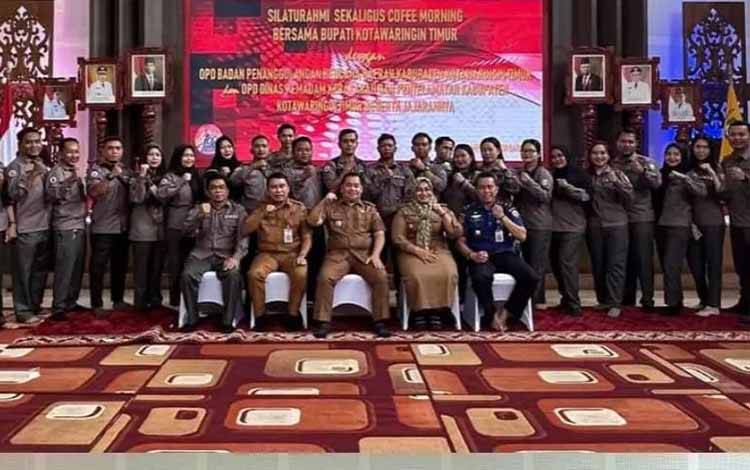 Silaturrahmi dan dialog bersama Pemkab Kotim dengan Disdamkarmat dan BPDB. (FOTO: DEWIP)
