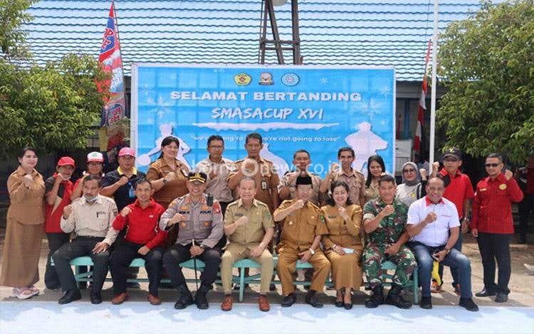 Hadiri Pembukaan Turnamen Basket Smasa Cup XVI, Kapolres Kapuas Dukung Olahraga Pelajar