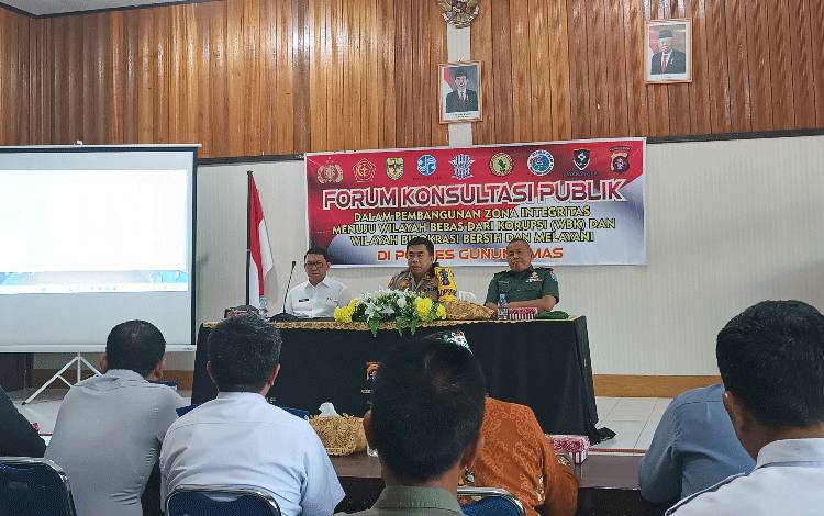 Polres Gunung Mas Gelar Rapat Forum Konsultasi Publik