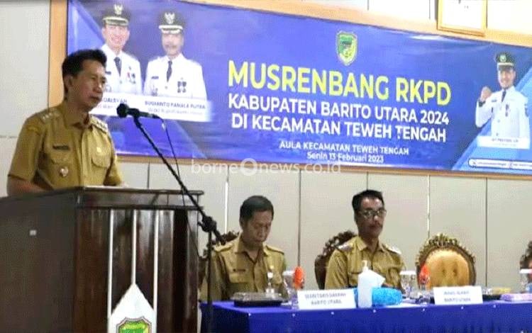 Bupati Barito Utara Minta Camat hingga Kades Segera Selesaikan Tata Batas Wilayah
