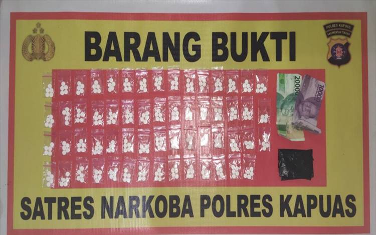 Satresnarkoba Polres Kapuas Amankan Pemuda Ini Diduga Edarkan Obat Tanpa Izin