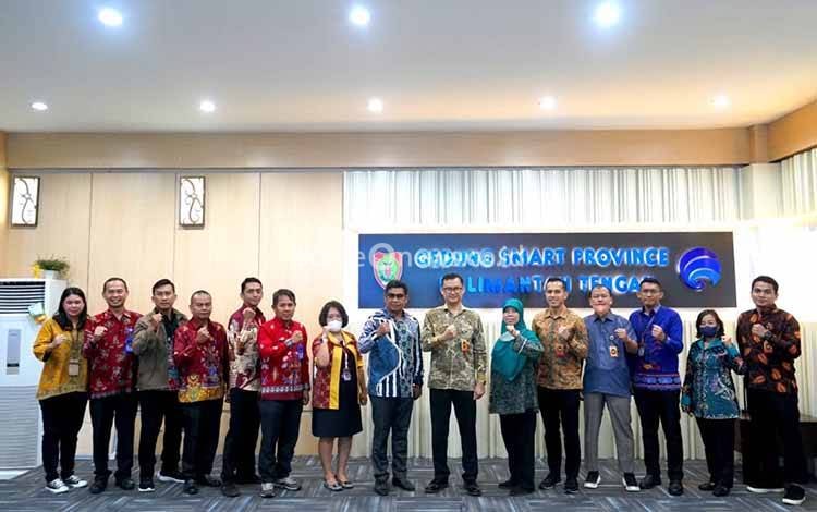 Kadiskominfo Kalteng Sambut Tim Kemenko Polhukam