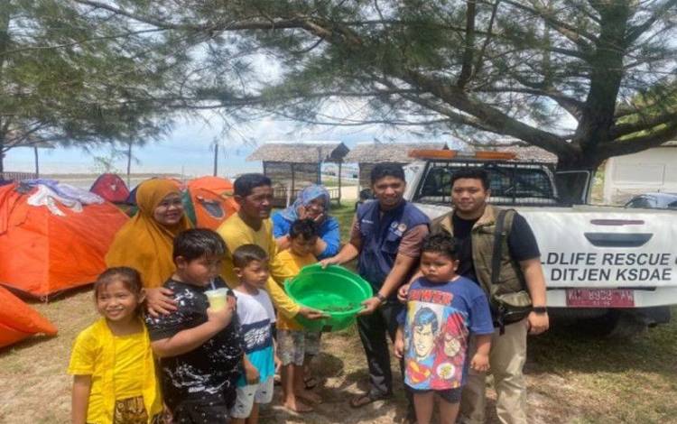 BKSDA Pangkalan Bun Jadikan Desa Keraya jadi Desa Ramah Penyu