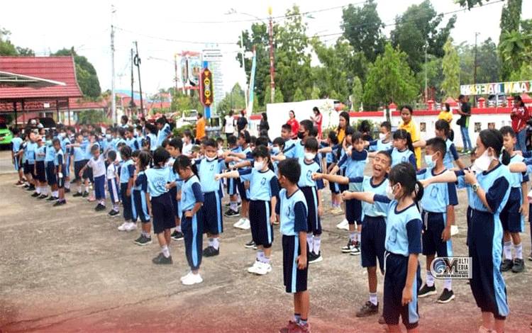 Murid TK dan SD Maria Meidatrix Kunjungi DPK Murung Raya, Ini yang Dilakukan