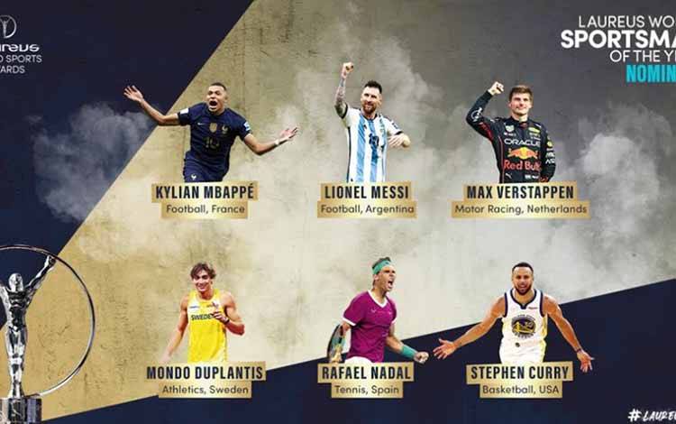 Messi, Mbappe, Verstappen Perebutkan Gelar Sportsman di Laureus Awards