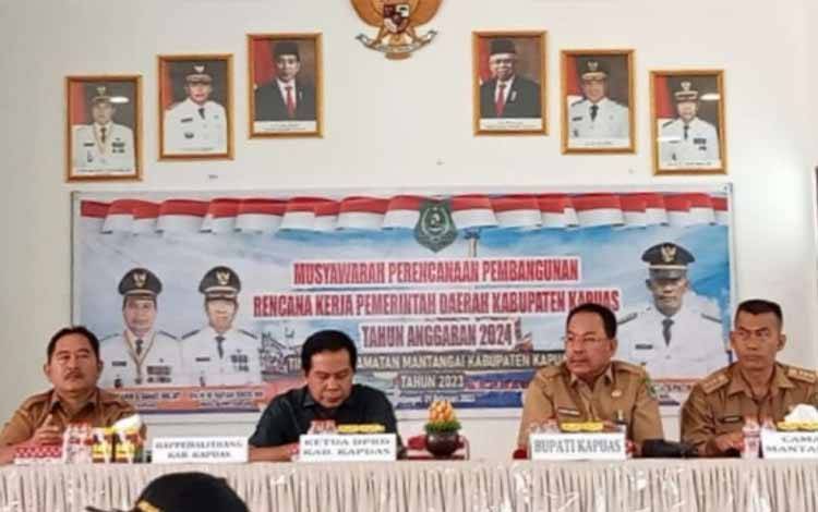 Usulan Infrastruktur Masih Mendominasi pada Musrenbang Kecamatan Mantangai