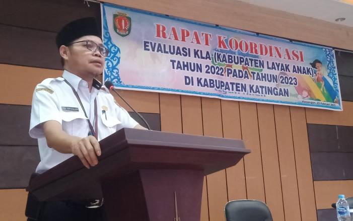 Asisten II Setda Katingan Buka Rakor Evaluasi Kabupaten Layak Anak, ini Pesannya