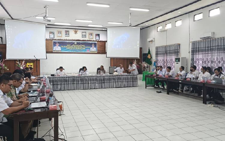 Suasana kegiatan aksi 1 analisis situasi 2023 yang digelar oleh TPPS Gunung Mas, Rabu, 22 Februari 2023. (FOTO: RISKA YULYANA)
