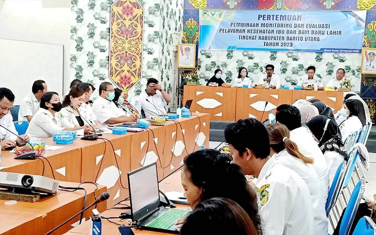 Dinkes Barito Utara Gelar Pembinaan dan Monev Yankes Ibu Hamil dan Bayi Baru Lahir