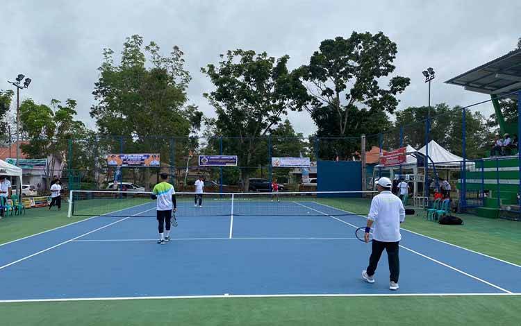 Tunamen Tenis Lapangan Bupati Sukamara Cup Asah Kemampuan Atlet