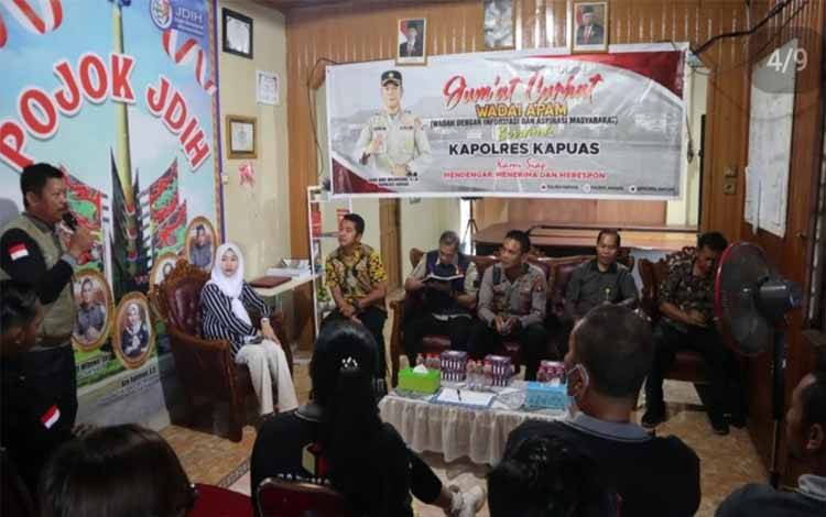 Program Jumat Curhat Polres Kapuas Sambangi Bawaslu, Bahas Antisipasi Pelanggaran Pemilu