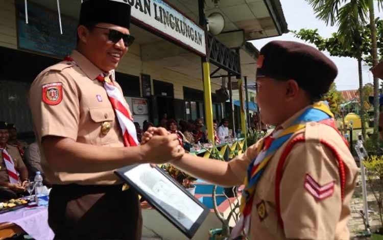 Bupati Lamandau Buka Kemah Bhakti Pramuka