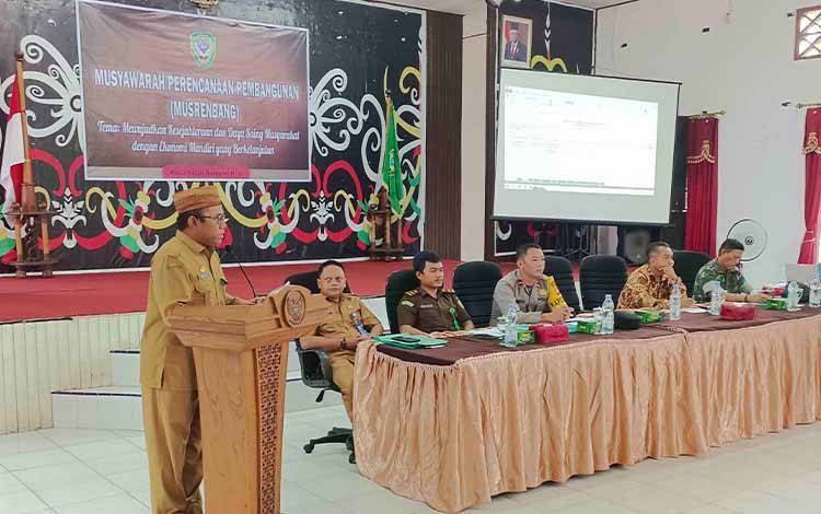 Asisten I Setda Seruyan Buka Musrenbang Kecamatan Seruyan Hilir