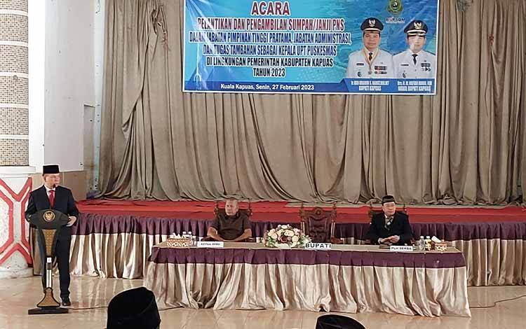 Ini Harapan Bupati Kapuas kepada Pejabat Baru Dilantik