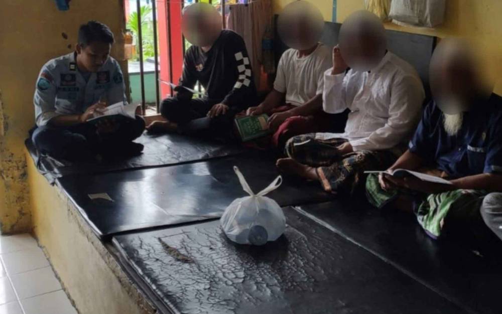 WBP Rutan Kuala Kapuas Giatkan Yasinan di Blok Hunian