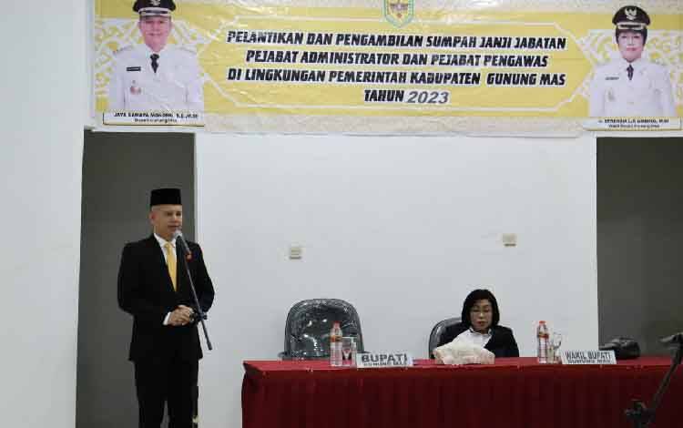 Bupati Gumas Ajak Pejabat Administrator dan Pengawas Sukseskan Program 3 Smart