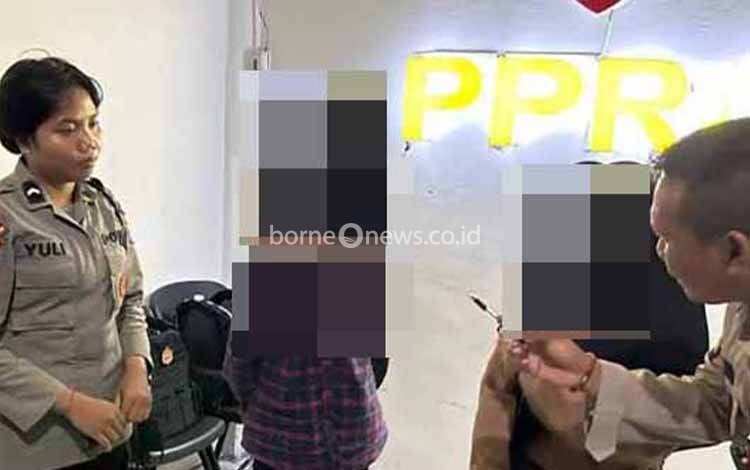 Tim PPRC Ditsamapta Polda Kalteng Amankan Lima Remaja Diduga Pesta Lem