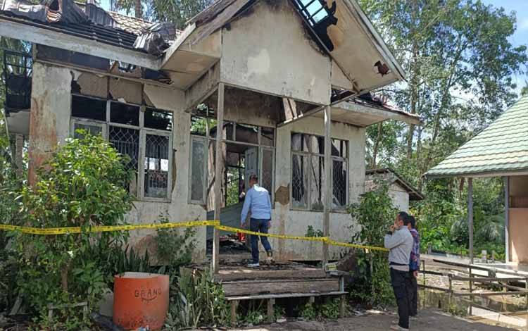 Polisi Selidiki Kebakaran Gedung Perpustakaan SDN 2 Anjir Serapat Timur