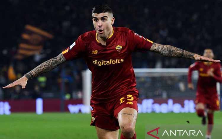 Gol Gianluca Mancini Menangkan AS Roma atas Juventus