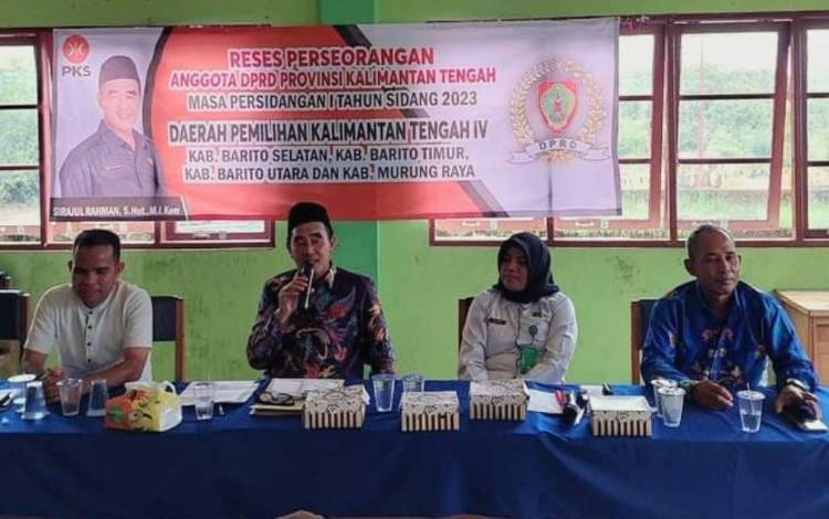 Anggota DPRD Kalteng Minta Usulan Masyarakat Jadi Prioritas