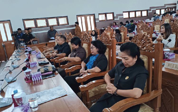 DPRD Gunung Mas Gelar Rapat Paripurna Pemaparan Hasil Reses