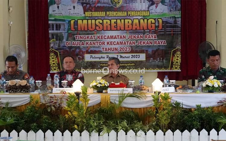 Musrenbang RKPD Kecamatan Jekan Raya, Selasa, 7 Maret 2023. (FOTO: HENDRI)