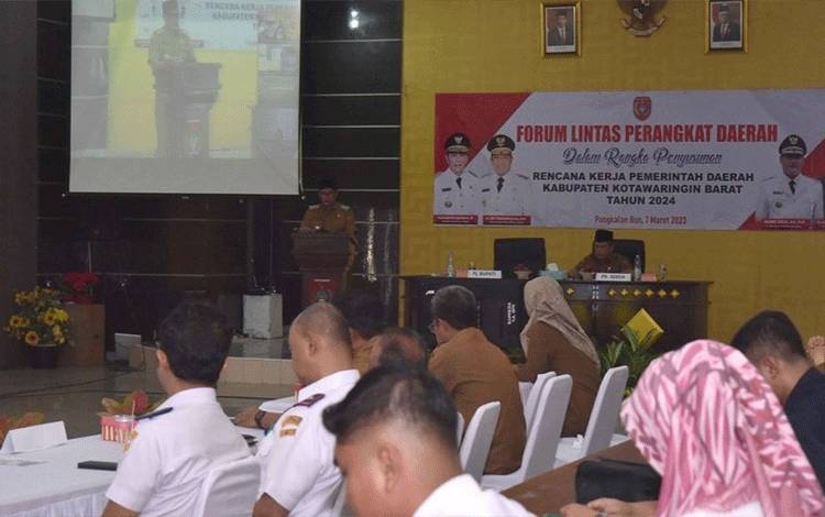 Penyusunan RKPD 2024, Pemkab Kobar Gelar Forum Lintas Perangkat Daerah