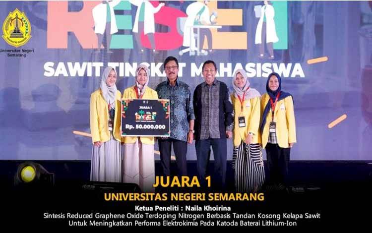 Mahasiswa Universitas Negeri Semarang Jadi Juara Lomba Riset Sawit