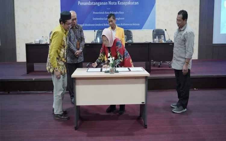 Pemko Palangka Raya Jalin Kerja Sama dengan ULM dan Kanwil DJKN Kalselteng, Ini Poinnya