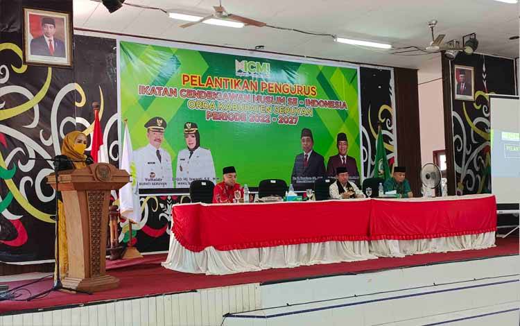 Wakil Bupati Hadiri Pelantikan Pengurus ICMI Seruyan