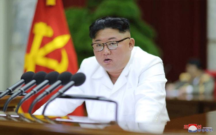 Pemimpin Korea Utara Kim Jong Un. (KCNA/via Xinhua) (KCNA/via Xinhua)
