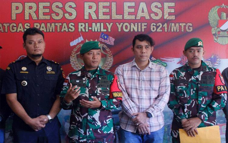 Satgas Pamtas Gagalkan Penyelundupan 149,69 Gram Sabu di Sebatik