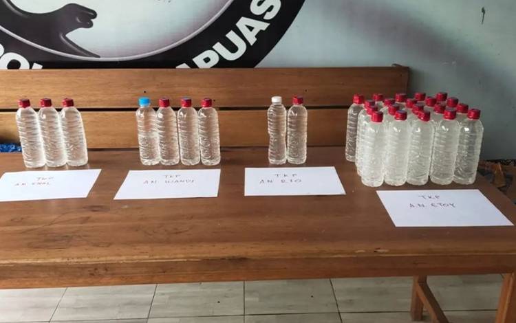 Merespon Keluhan Masyarakat, Satresnarkoba Polres Kapuas Sita Puluhan Botol Miras