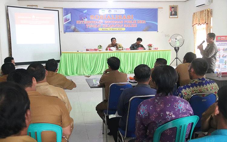 Diskominfostandi Pulang Pisau Sosialisasi Keterbukaan Informasi di Maliku