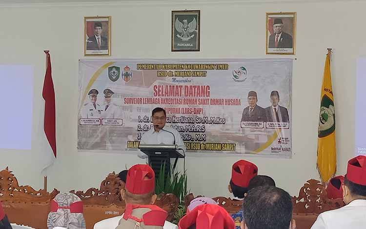Bupati Kotim: Jadikan Pelayanan Paripurna Sebagai Budaya di RSUD dr Murjani