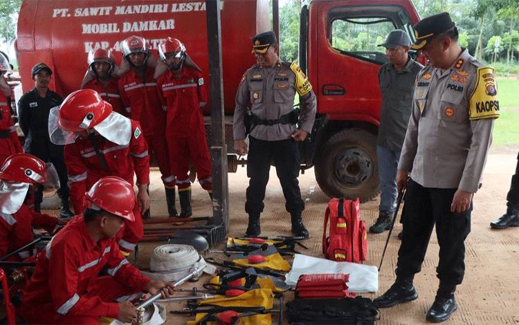Polres Lamandau Pastikan Kesiapan Sarpras dan SDM Hadapi Karhutla