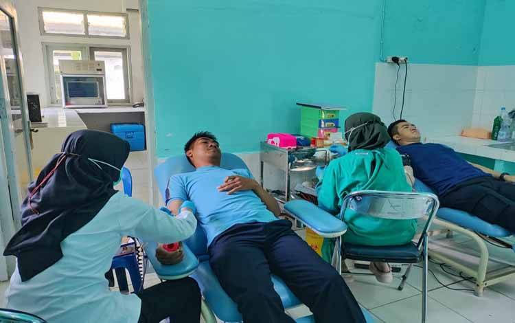 Lapas Sukamara Donor Darah Peringati HBP ke 59?