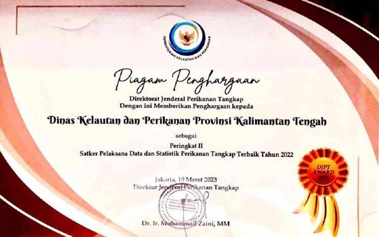 Dislutkan Kalteng Peringkat II Terbaik Satker Pelaksana Data dan Statistik Perikanan Tangkap