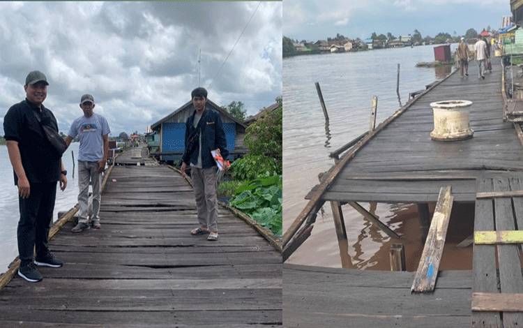 Respon Laporan Kerusakan Jalan Titian, Pj Bupati Kobar Terjunkan Tim Teknis