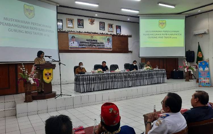 Musrenbang RKPD 2024 Kabupaten Gunung Mas untuk Menyusun Prioritas Pembangunan Daerah