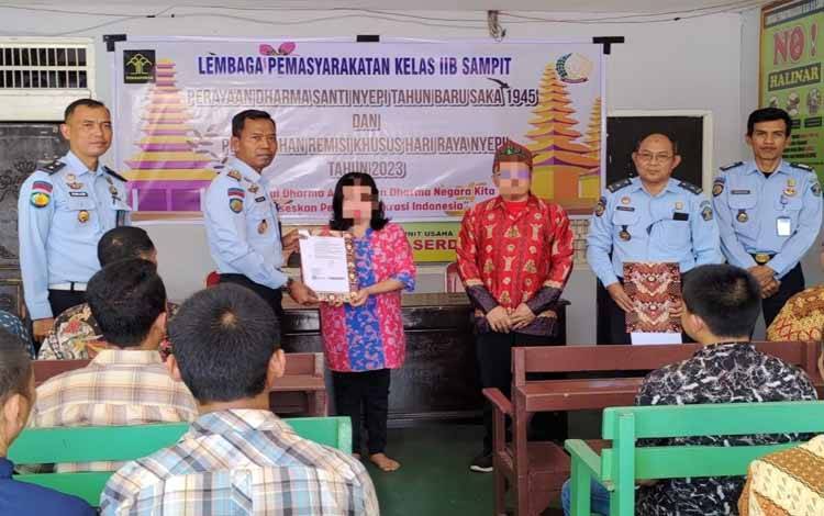 14 WBP Lapas Sampit dapat Remisi Hari Raya Nyepi