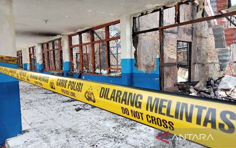 Polisi Selidiki Kebakaran Gedung LPPM Universitas Palangka Raya