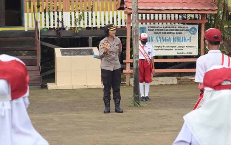 Cegah Kasus Perundungan, Polres Lamandau Rutin Sambangi Sekolah  ?
