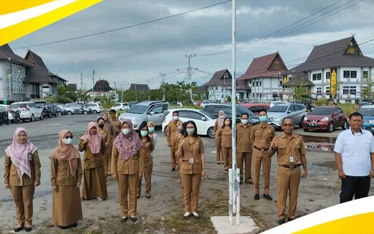 Apel pagi ASN BKPSDM Palangka Raya, Kamis, 23 Maret 2023. (FOTO: BKPSDM)